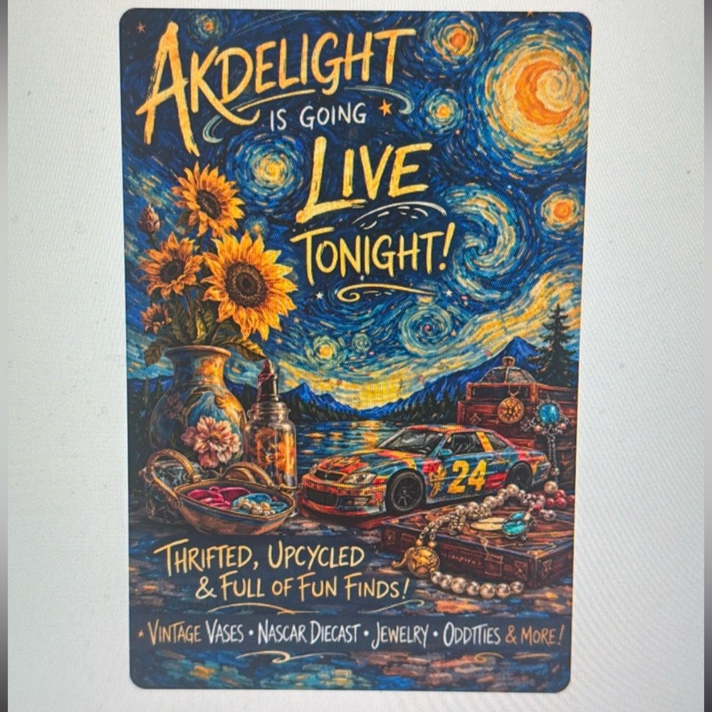 Live Tonight! Let's stay up late and buy fun stuff!